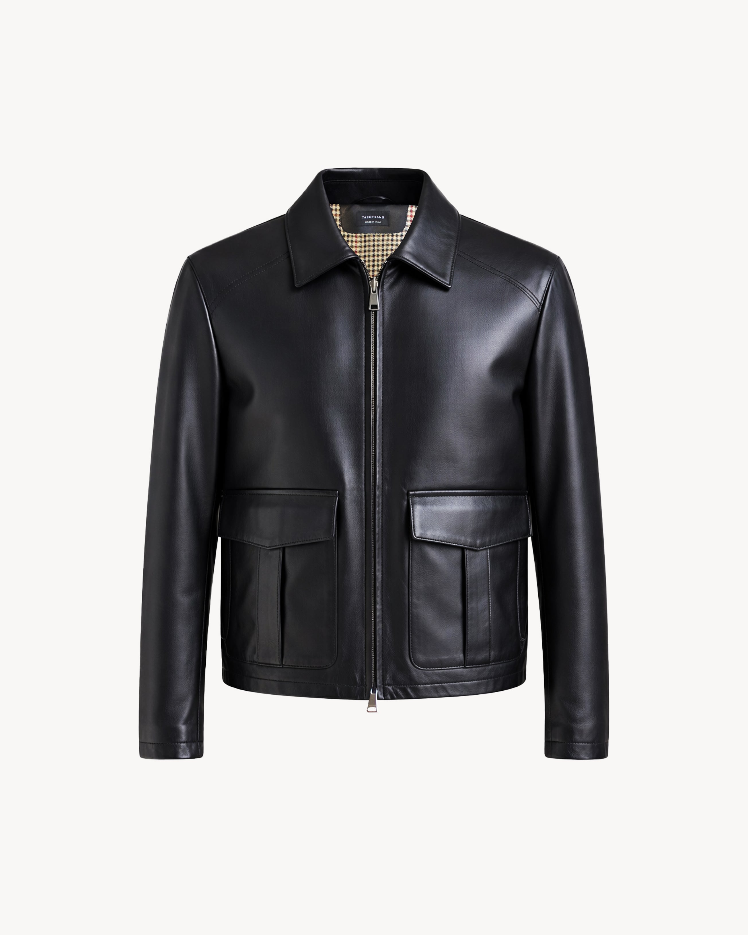 PLONGÉ LEATHER PILOT JACKET