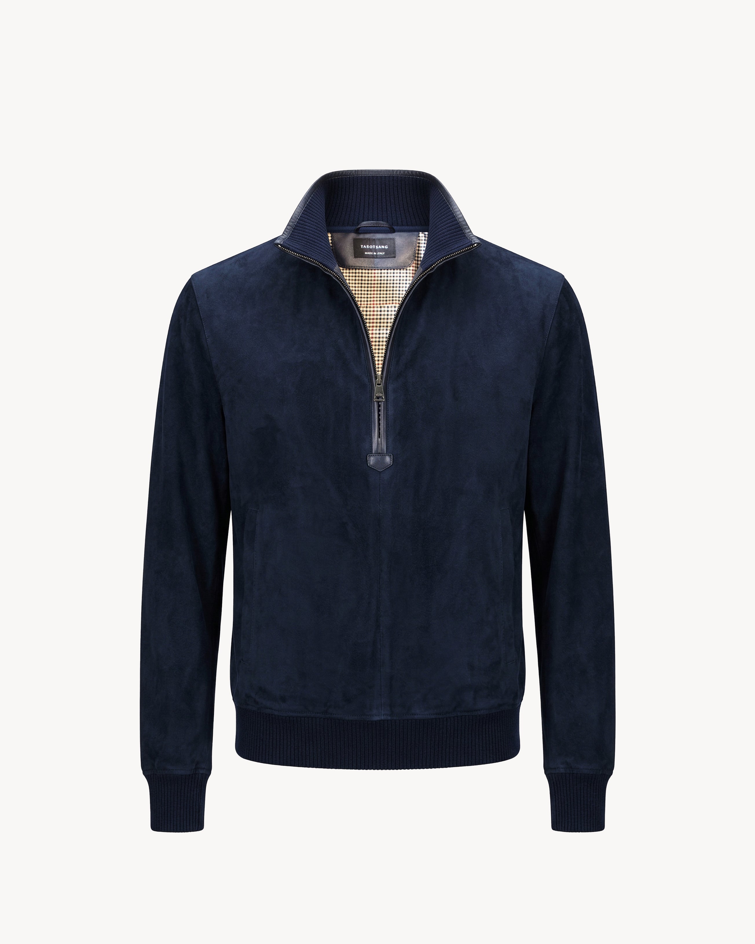 LIGHT SUEDE  HALF ZIP